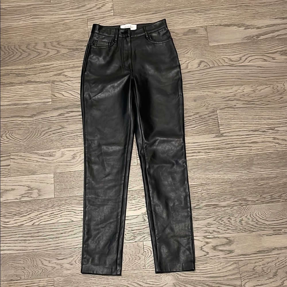 Wilfred. Milena. Black Leather Pants. Vegan Jeans